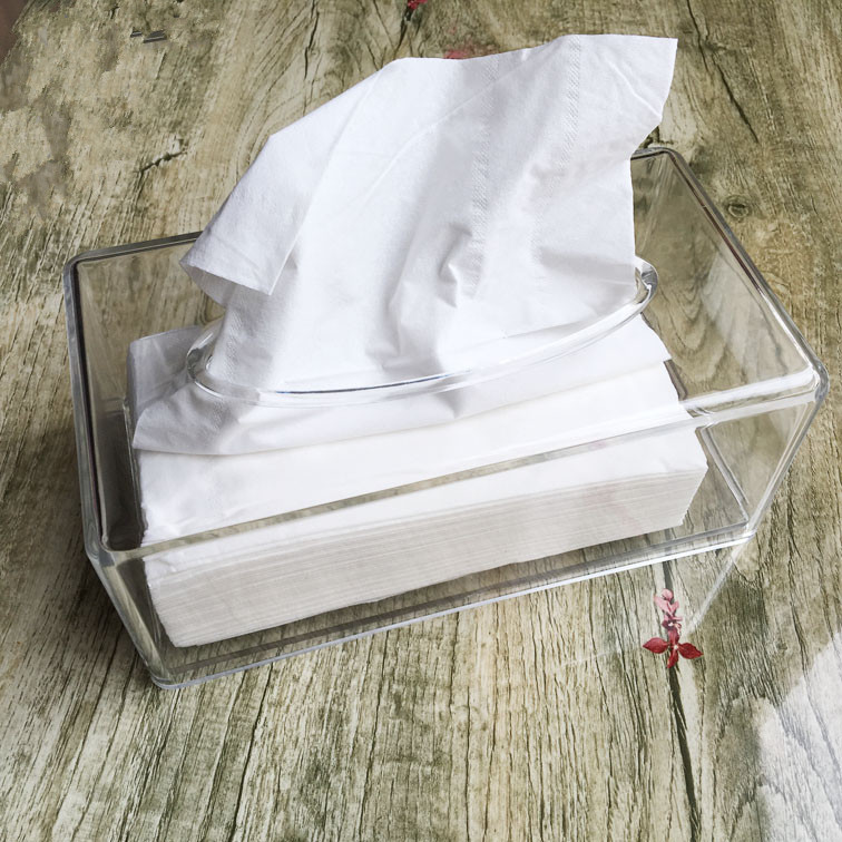 Factory Wholesale Transparent Acrylic Tissue Box European Creative Special Offer Tissue Box Car Tissue Box Spot