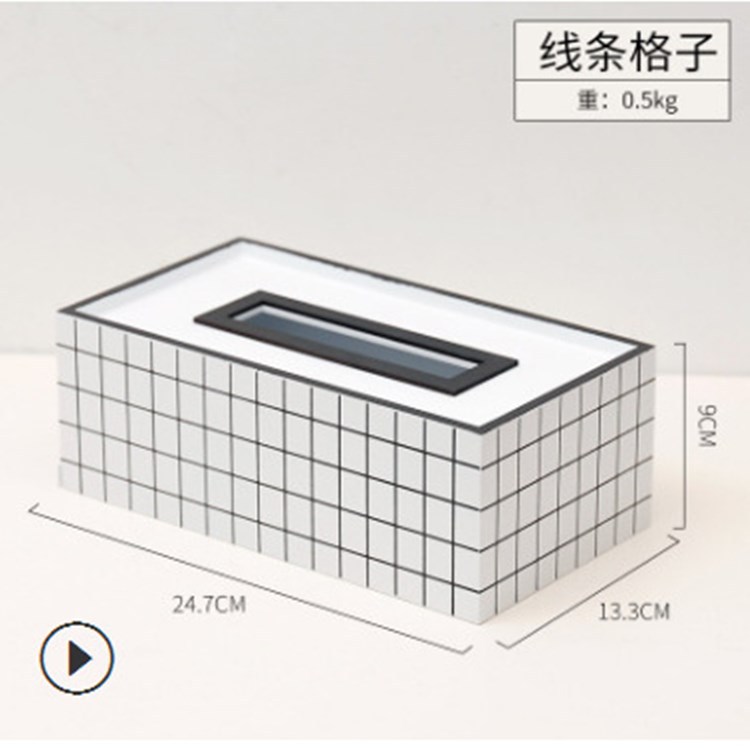European-Style Pastoral Style Simple Spot Japanese and Korean Home Decoration White Wooden Silk Screen Tissue Box Decoration European-Style Pastoral Style Simple Spot Japanese and Korean Home Decoration White Wooden Silk Screen Tissue Box Decoration