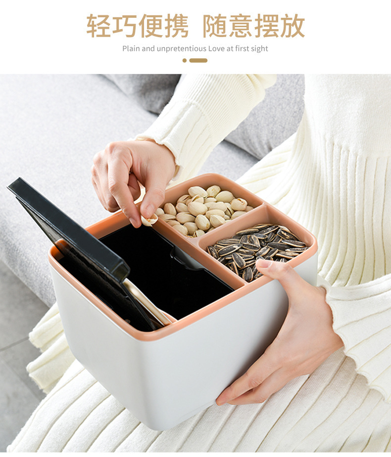Douyin creative plastic paper box kitchen paper hygiene paper box functional tissue box