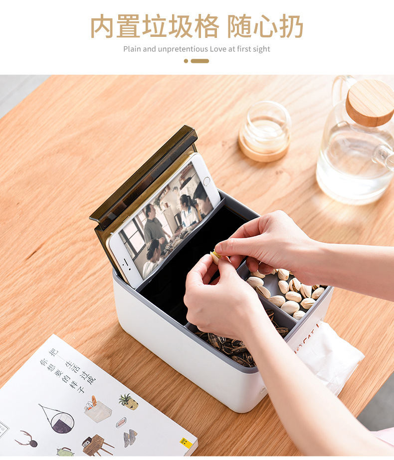 Douyin creative plastic paper box kitchen paper hygiene paper box functional tissue box