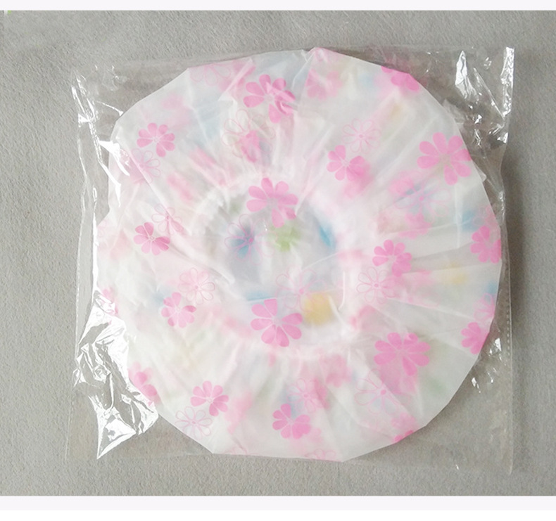 Color Thickened Disposable Shower Cap Waterproof Polka Dot Eva Adult Shower Cap PE Oil-Proof Waterproof Shower Cap Can Be Customized Color Thickened Disposable Shower Cap Waterproof Polka Dot Eva Adult Shower Cap PE Oil-Proof Waterproof Shower Cap Can Be Customized