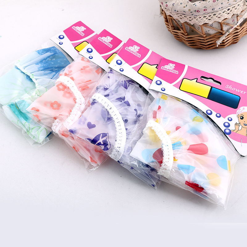 2017 new speed sales tonnage adult shower cap Eva waterproof ladies general shower cap disposable bath products.