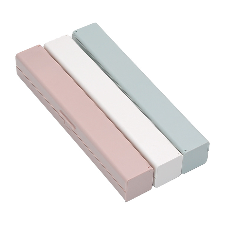 Creative Plastic Wrap Storage Box with Stainless Steel Blades Plastic Wrap Cutter Kitchen Gadget Set