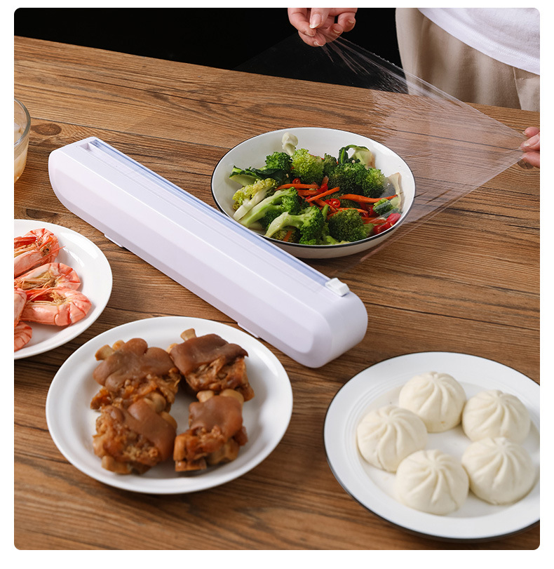 Plastic Wrap Cutter Suction Cup Wall Hanging Kitchen Tool Preservative Film Tin Foil Divider Cutting Box Household Plastic Wrap Cutter Suction Cup Wall Hanging Kitchen Tool Preservative Film Tin Foil Divider Cutting Box Household