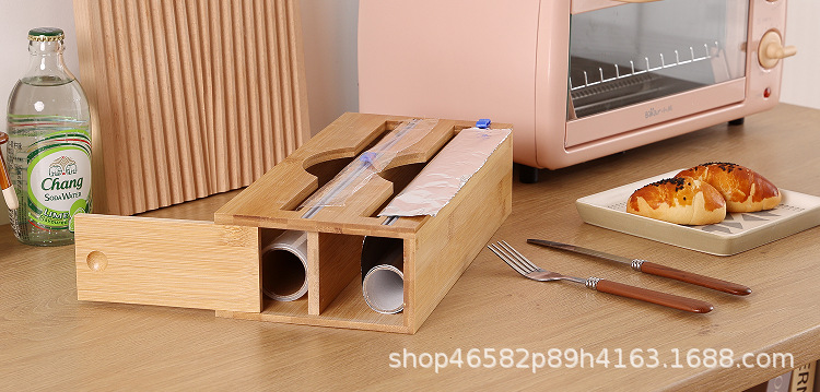 Packaging Dispenser with Cutter Aluminized Paper Plastic Wrap Dispenser Kitchen Drawer Wall Hanging Storage Storage Box Packaging Dispenser with Cutter Aluminized Paper Plastic Wrap Dispenser Kitchen Drawer Wall Hanging Storage Storage Box