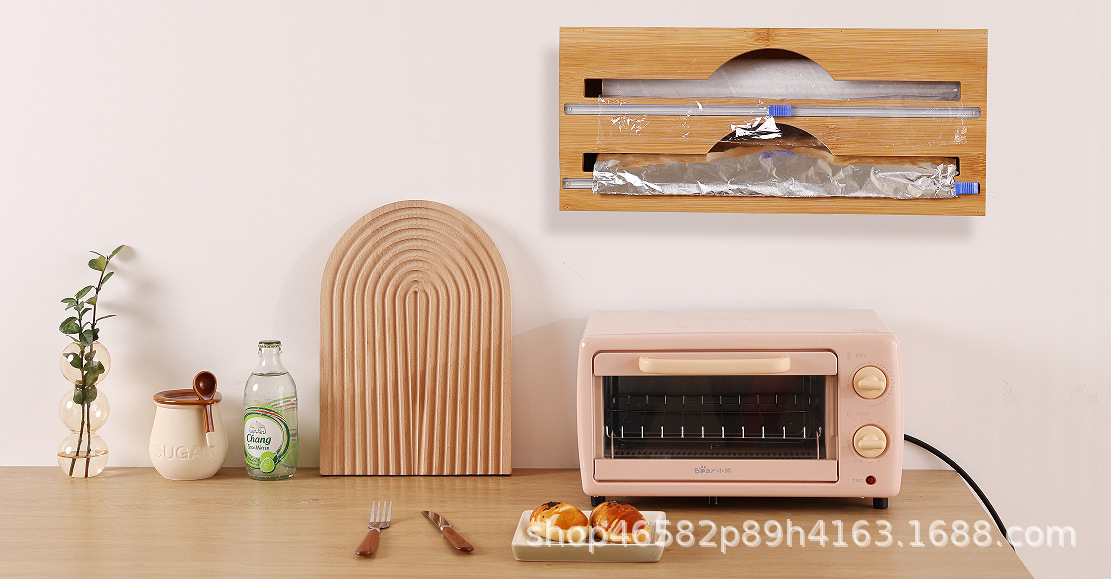 Packaging Dispenser with Cutter Aluminized Paper Plastic Wrap Dispenser Kitchen Drawer Wall Hanging Storage Storage Box Packaging Dispenser with Cutter Aluminized Paper Plastic Wrap Dispenser Kitchen Drawer Wall Hanging Storage Storage Box