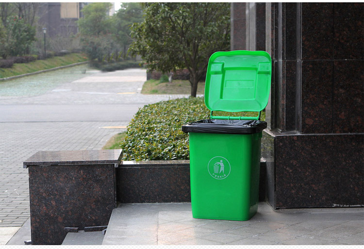 Large Garbage Bag Large Thickened Large Size Black Hotel Property and Sanitation Flat Mouth Plastic Bag Disposable