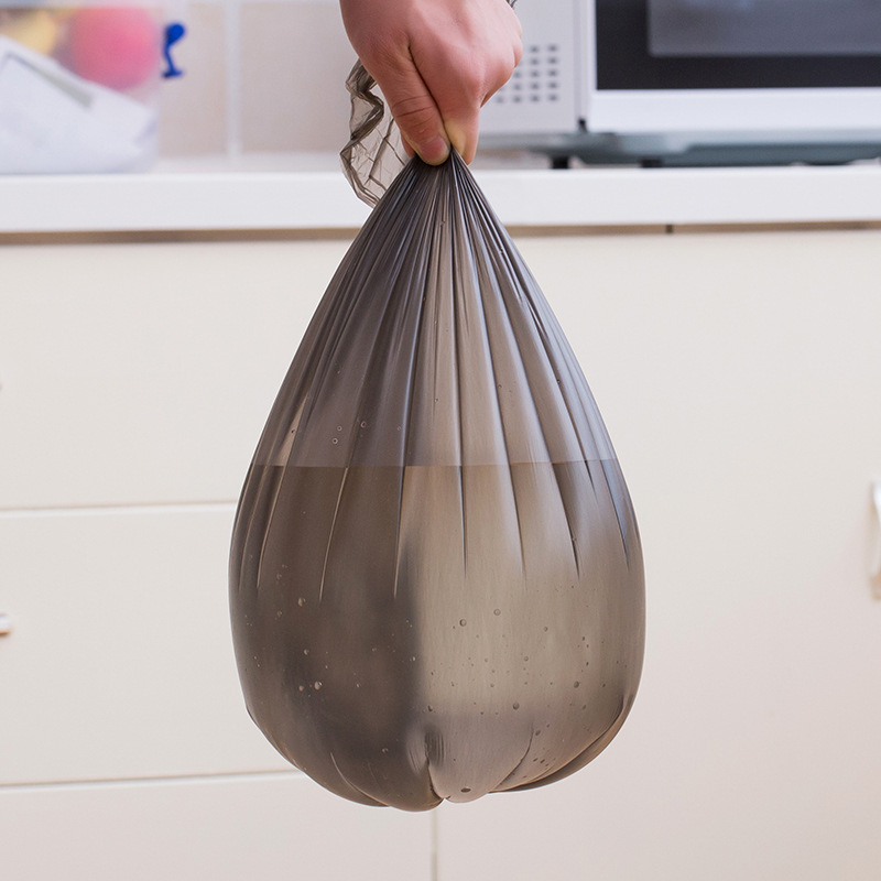 Factory Direct Sales PE New Material Rolling Black Large Garbage Bag Office Home Disposable Thickened Garbage Bag