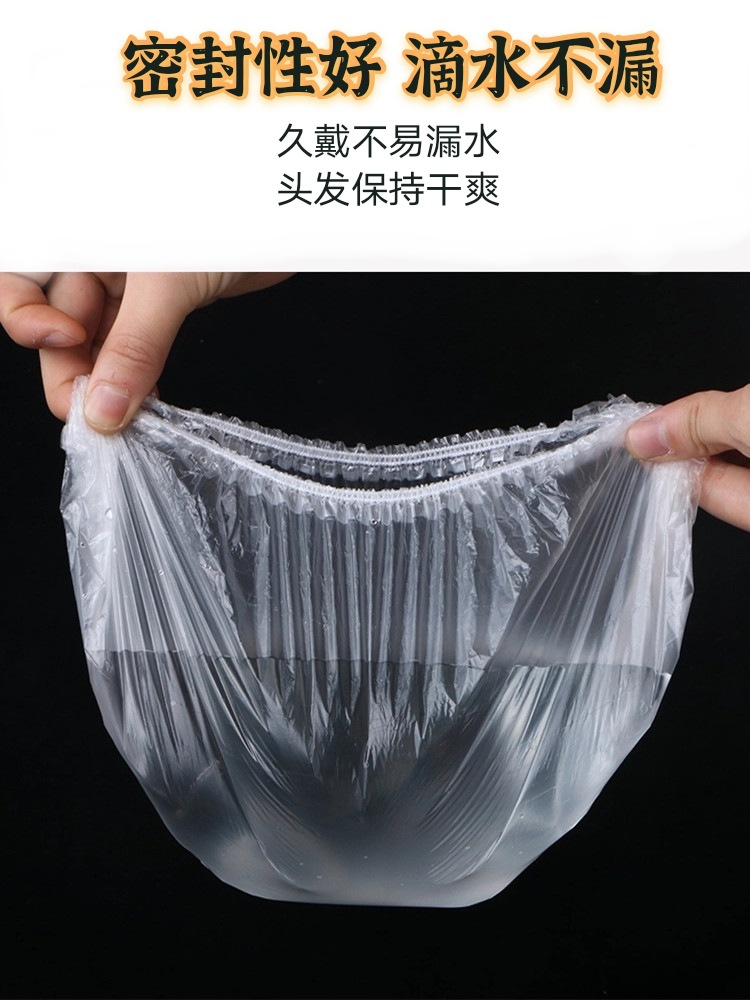 Disposable Shower Cap 100 PCs Plastic Waterproof Headgear Transparent Hotel Hair Dyeing Strip Shower Cap PE Plastic Wrap Cover Disposable Shower Cap 100 PCs Plastic Waterproof Headgear Transparent Hotel Hair Dyeing Strip Shower Cap PE Plastic Wrap Cover