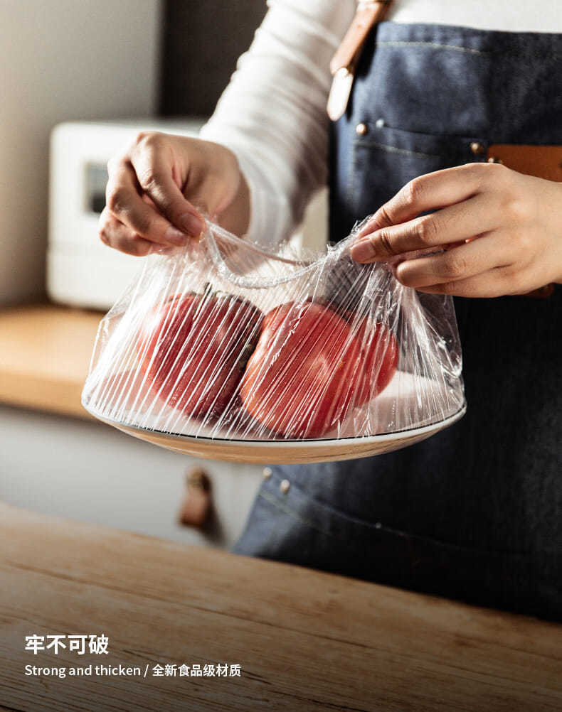 Food Grade Elastic Mouth Plastic Wrap Cover Fresh Cover Sets Disposable FreshKeeping Cover Size Bowl Cover Universal