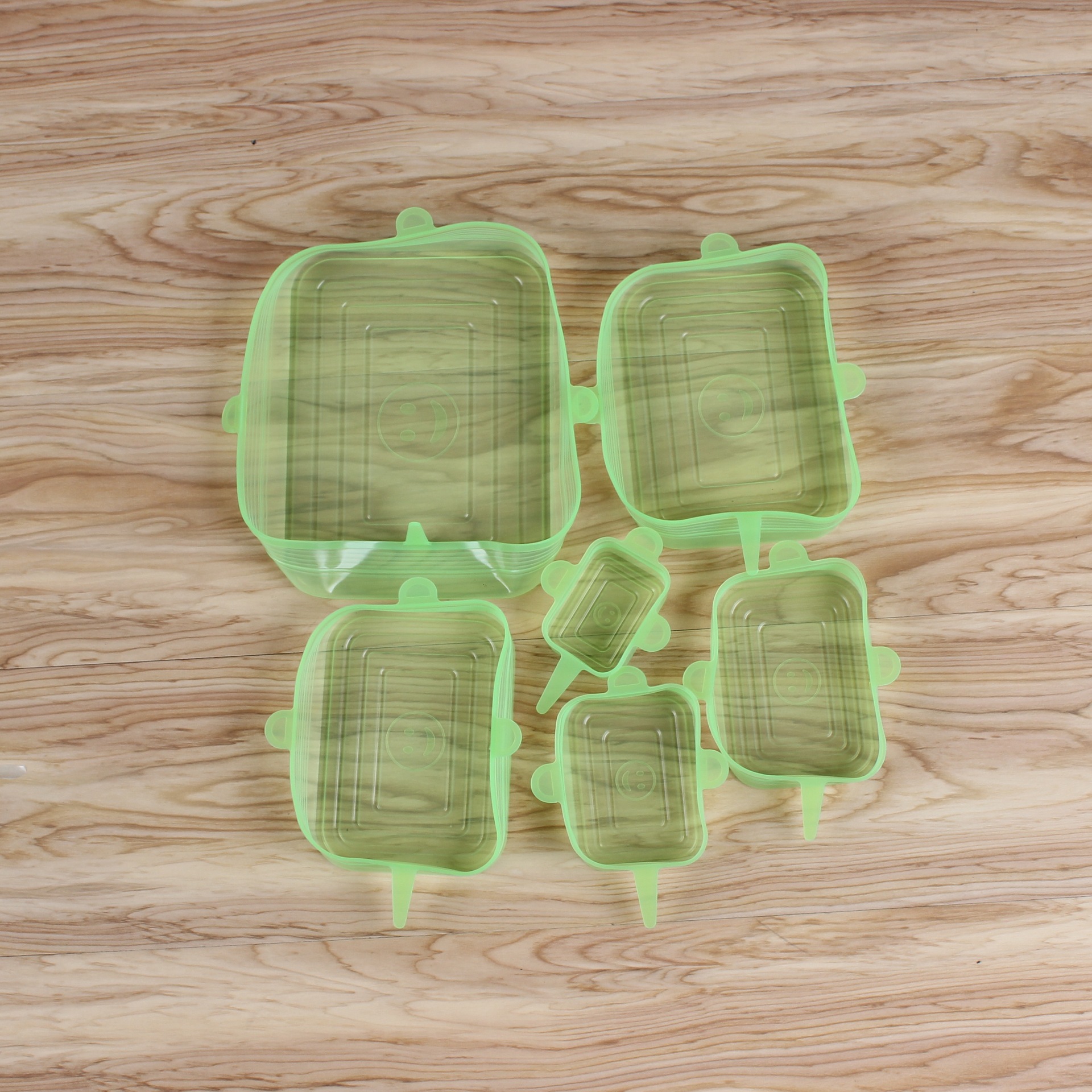 Square Fresh Cover 6-Piece Kitchen Sealed Cover Food Elastic Anti-Layer Silicone Plastic Wrap Spot Sale Square Fresh Cover 6-Piece Kitchen Sealed Cover Food Elastic Anti-Layer Silicone Plastic Wrap Spot Sale