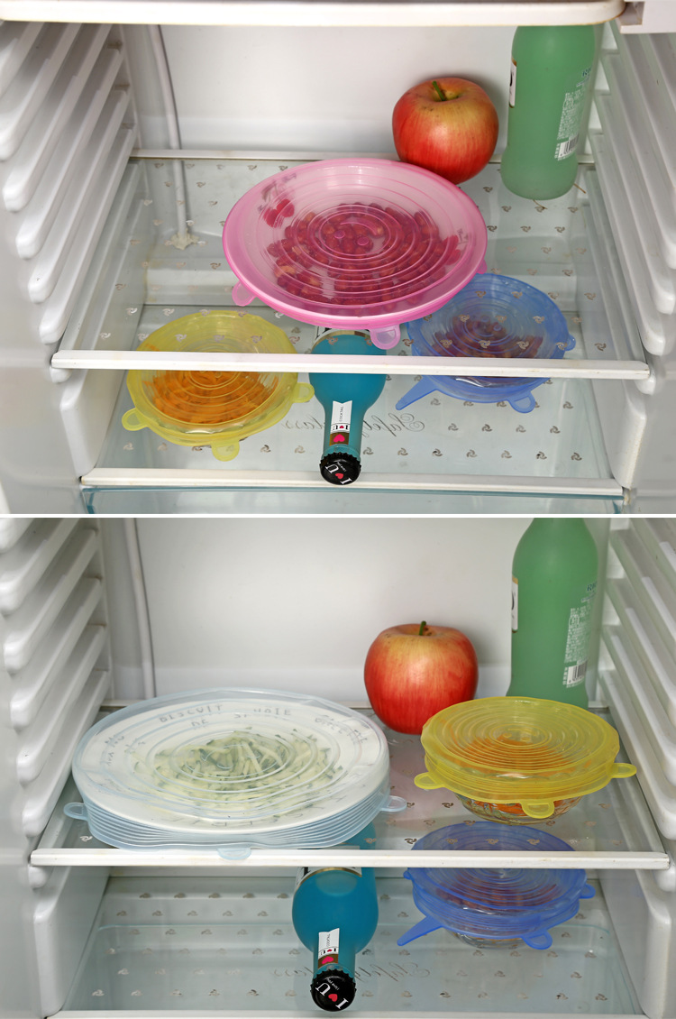 Stall Supply Lid for Airtight Container 6-Piece Multi-Function Stretchable Fruit Plastic Wrap Square Bowl Cover Stall Supply Lid for Airtight Container 6-Piece Multi-Function Stretchable Fruit Plastic Wrap Square Bowl Cover