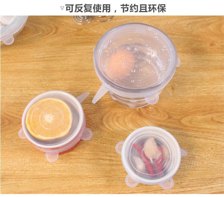 Stall Supply Lid for Airtight Container 6-Piece Multi-Function Stretchable Fruit Plastic Wrap Square Bowl Cover Stall Supply Lid for Airtight Container 6-Piece Multi-Function Stretchable Fruit Plastic Wrap Square Bowl Cover