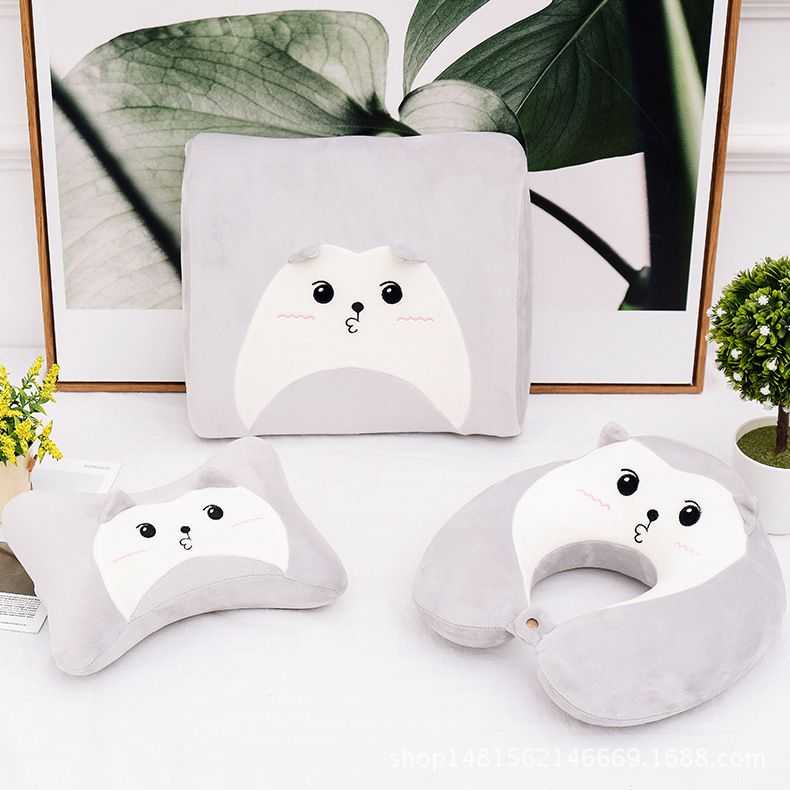 Ennais new cartoon slow padding memory cotton head travel waist pillow u