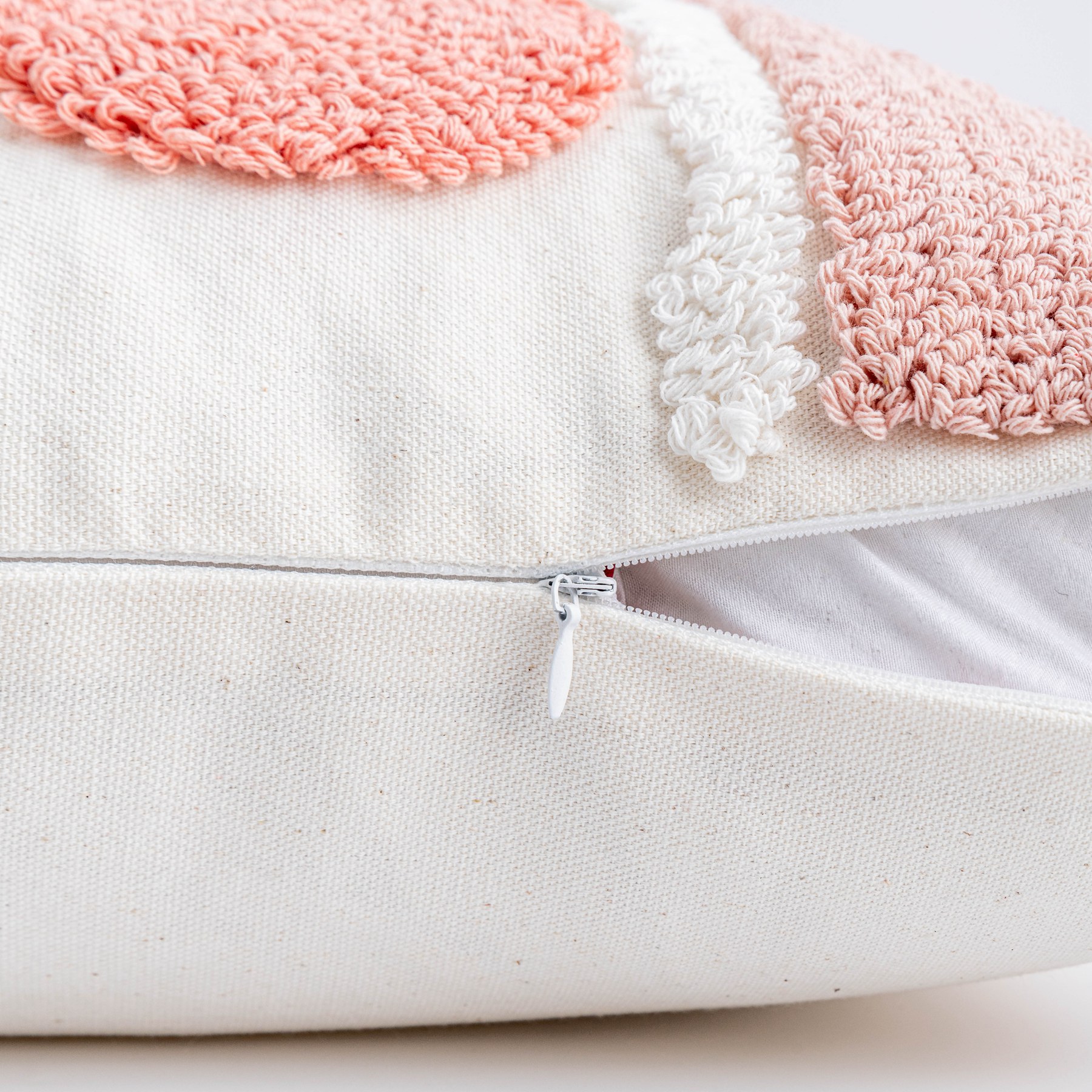INS Style Bohemian Pillow Pink Rainbow Velvet Tassel Sofa Cushion Bed Cushion for Leaning on (without Pillow Core)