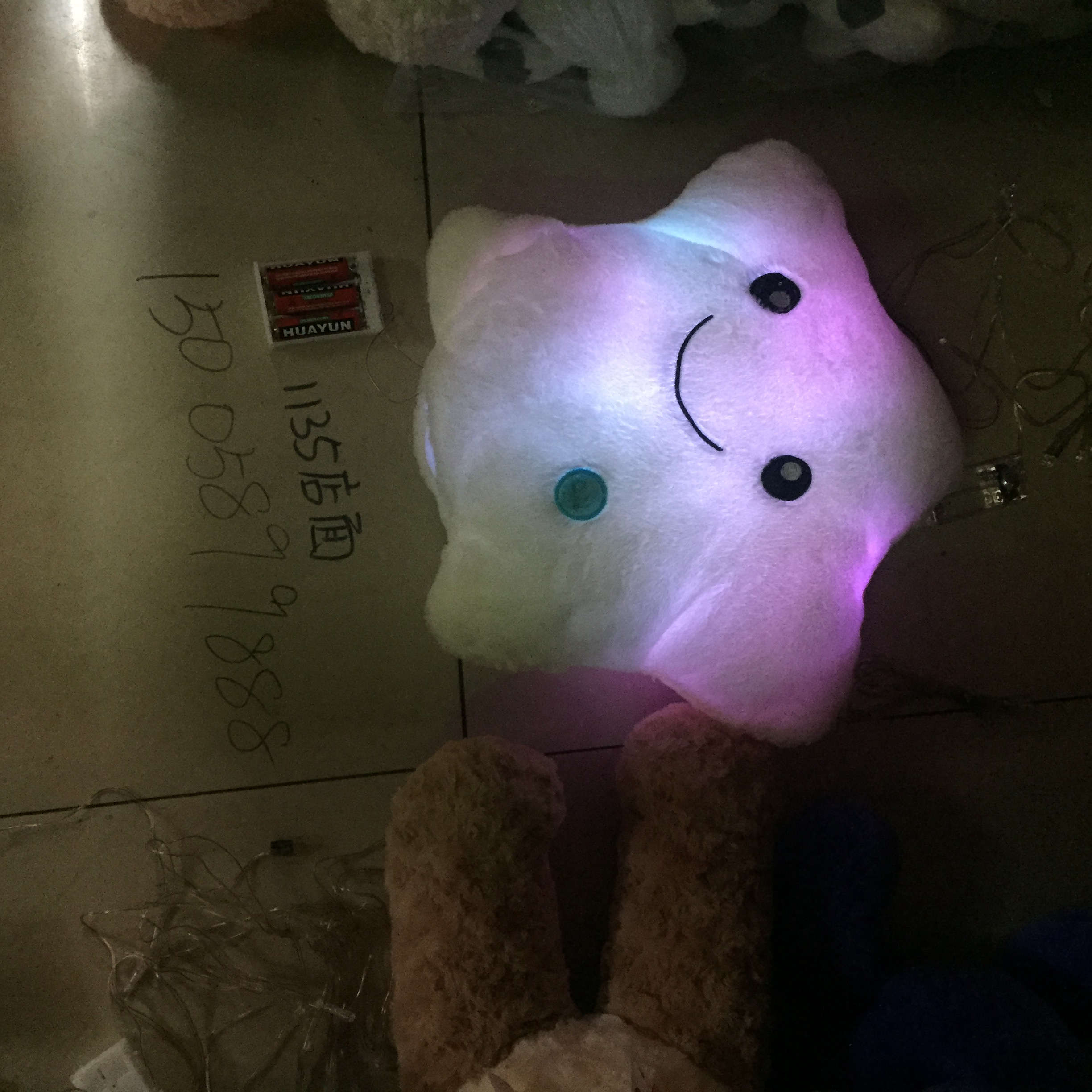 Star pillow light up LED pillow light up