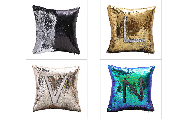 Foreign trade hot - selling two - color bright - piece pillow pillow case car sofa cushion cover European pillow case Foreign trade hot - selling two - color bright - piece pillow pillow case car sofa cushion cover European pillow case