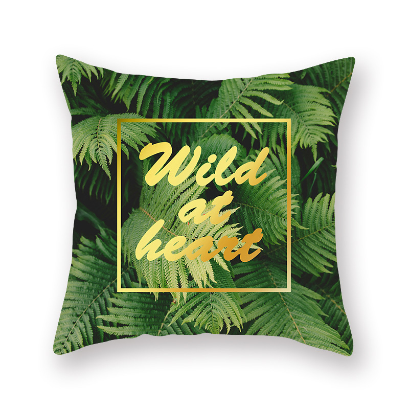 Amazon Hot Household Tropical Plants Peach Skin Fabric Pillow Cover Car and Sofa Back Cushion Pillowcase Customization Amazon Hot Household Tropical Plants Peach Skin Fabric Pillow Cover Car and Sofa Back Cushion Pillowcase Customization