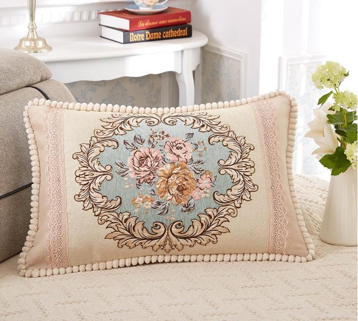 Continental chenille sofa pillow pillow pillow as car pillow back as as as cover bedding household
