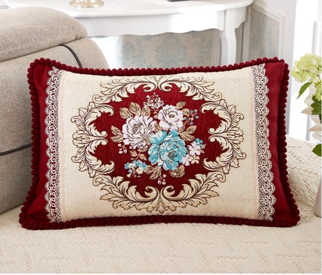 Continental chenille sofa pillow pillow pillow as car pillow back as as as cover bedding household Continental chenille sofa pillow pillow pillow as car pillow back as as as cover bedding household