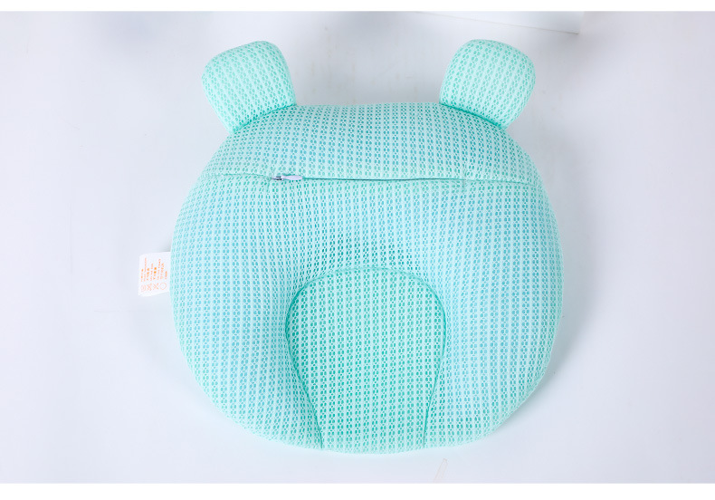 Baby Pillow Newborn 0-1 Years Old Baby Supplies Anti-Deviation Head Latex Baby Pillow Color Cotton Pillow Wholesale