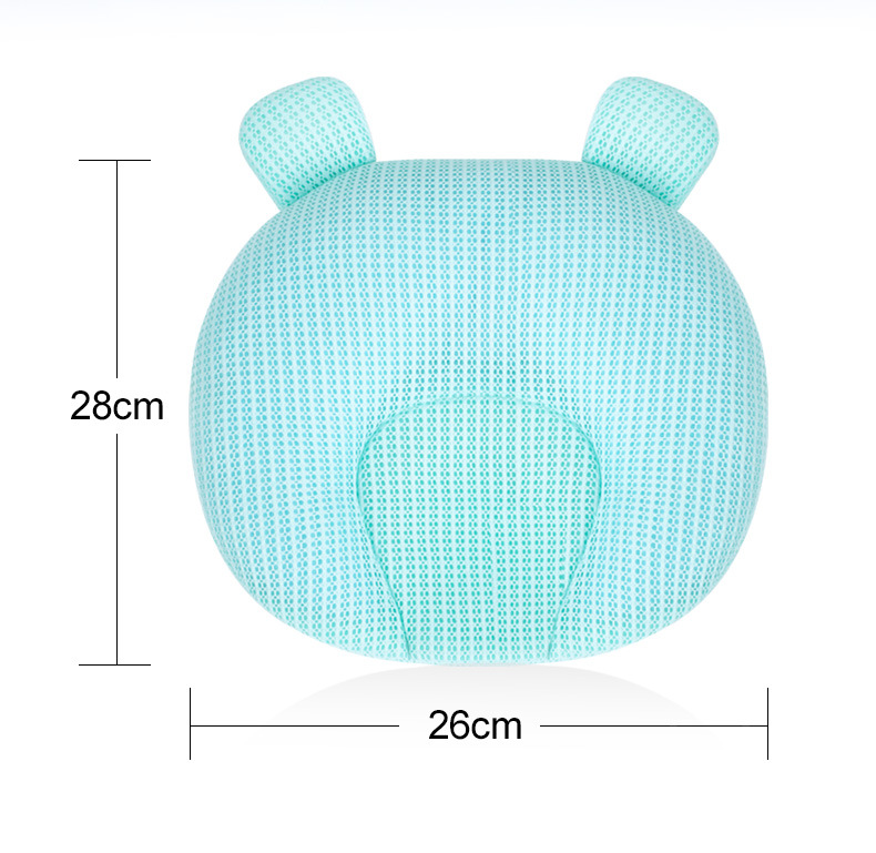Baby Pillow Newborn 0-1 Years Old Baby Supplies Anti-Deviation Head Latex Baby Pillow Color Cotton Pillow Wholesale