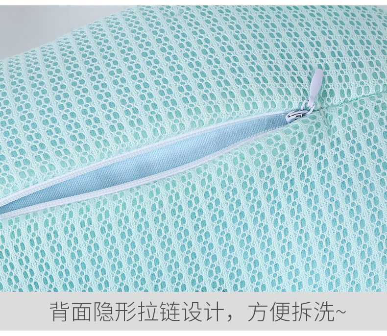 Baby Pillow Newborn 0-1 Years Old Baby Supplies Anti-Deviation Head Latex Baby Pillow Color Cotton Pillow Wholesale