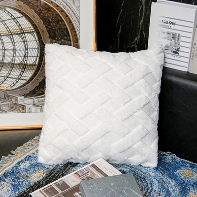 Nordic Cushion Ins Affordable Luxury Style Solid Color Removable and Washable Bed Plush Back Sofa Cushion Cover Nordic Cushion Ins Affordable Luxury Style Solid Color Removable and Washable Bed Plush Back Sofa Cushion Cover