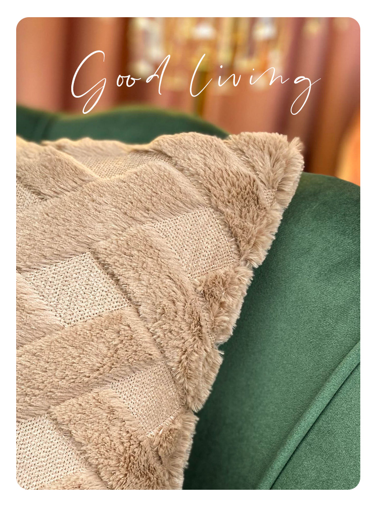Nordic Cushion Ins Affordable Luxury Style Solid Color Removable and Washable Bed Plush Back Sofa Cushion Cover Nordic Cushion Ins Affordable Luxury Style Solid Color Removable and Washable Bed Plush Back Sofa Cushion Cover