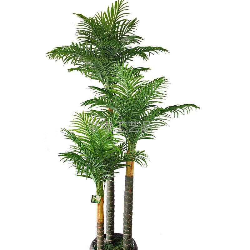 Artificial plants feel heightening par three Cuban Royal Palm tree artificial tree crafts