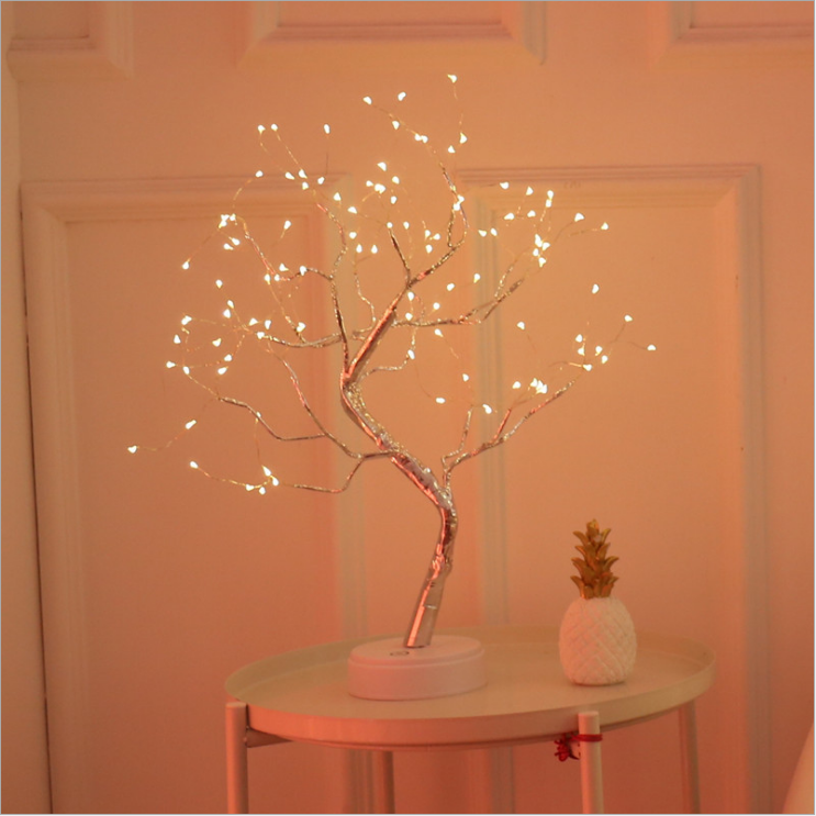 Battery Box Branch Lamp Indoor Hotel LED Artificial Tree Lights Photography Props 20 Head Christmas Decoration Branch Light