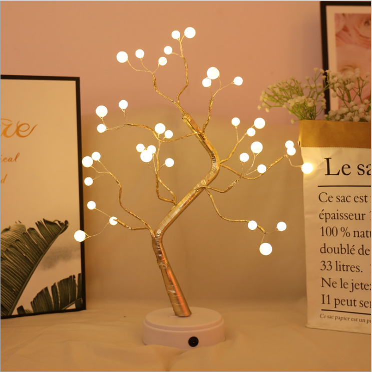 Battery Box Branch Lamp Indoor Hotel LED Artificial Tree Lights Photography Props 20 Head Christmas Decoration Branch Light