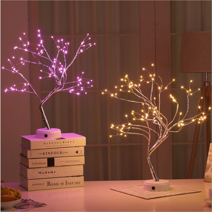 Battery Box Branch Lamp Indoor Hotel LED Artificial Tree Lights Photography Props 20 Head Christmas Decoration Branch Light
