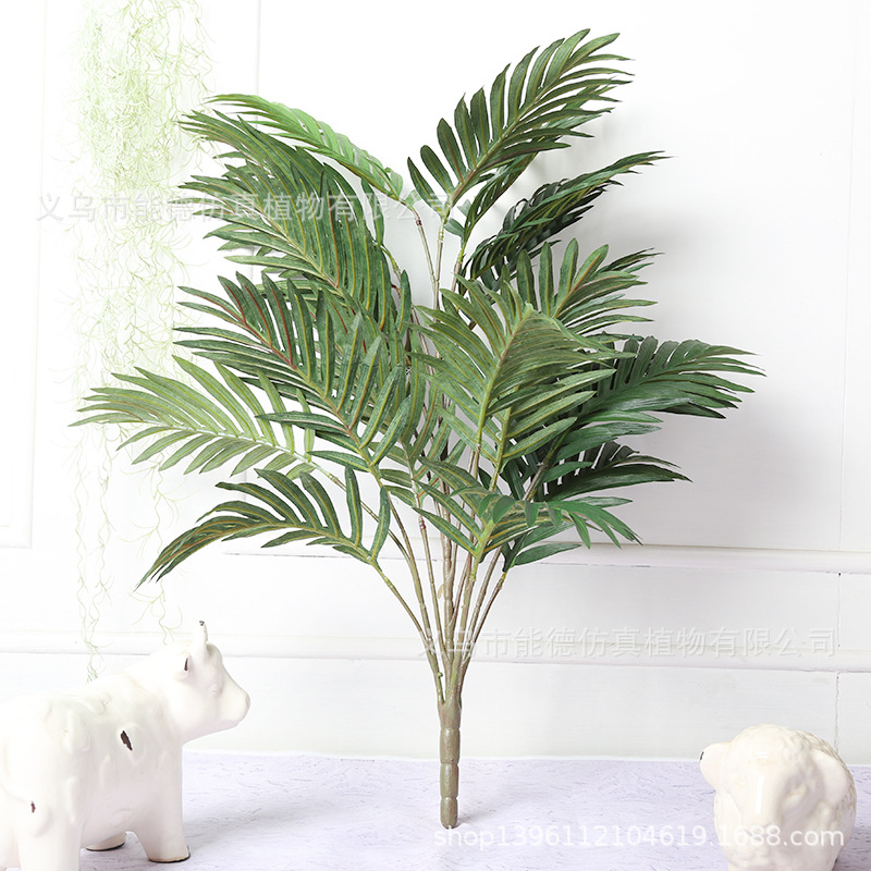 Plant Wall Accessories Small Coconut Leaf Areca Palm Simulation Palm Tree Bonsai Decoration Kwai Tree Artificial Tree