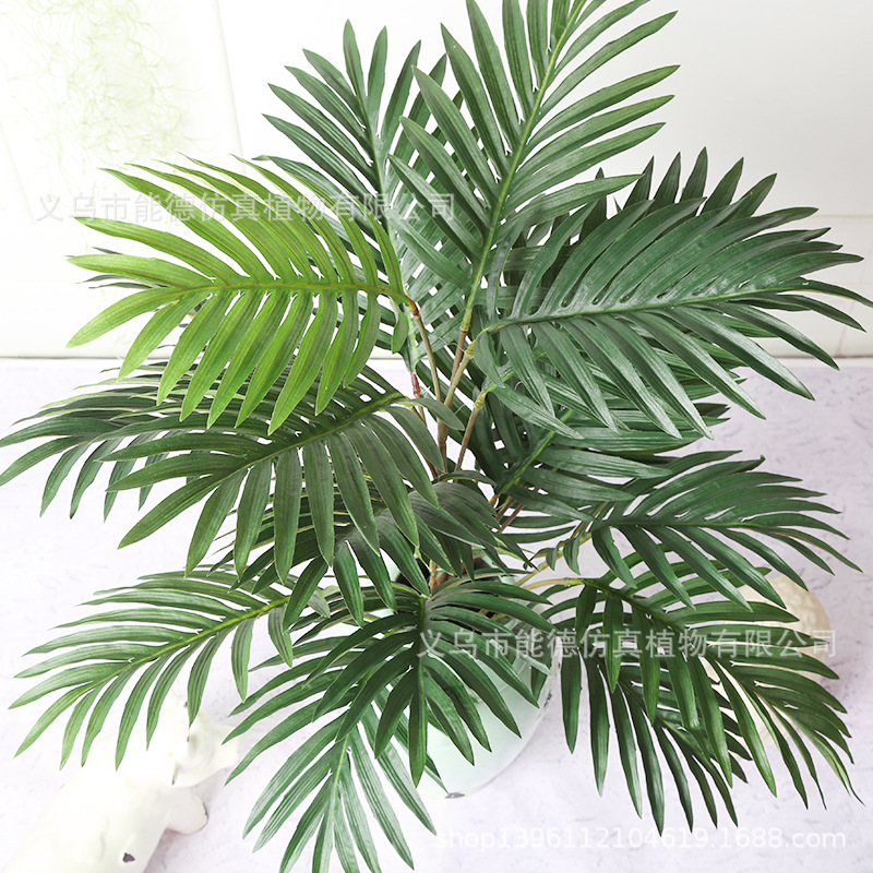 Plant Wall Accessories Small Coconut Leaf Areca Palm Simulation Palm Tree Bonsai Decoration Kwai Tree Artificial Tree Plant Wall Accessories Small Coconut Leaf Areca Palm Simulation Palm Tree Bonsai Decoration Kwai Tree Artificial Tree