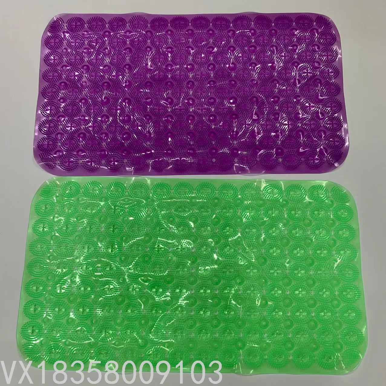 New Bathroom Non-Slip Mat Bathroom Bath Mat Shower Room Floor Mat Bathtub Mat Water Insulation Mat Flower-Shaped Scrubbing Brush
