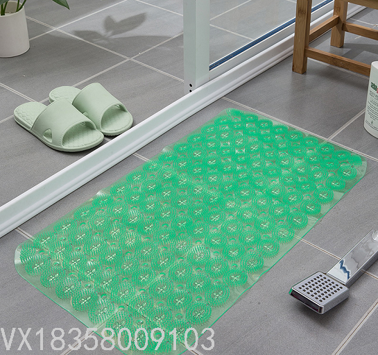 New Bathroom Non-Slip Mat Bathroom Bath Mat Shower Room Floor Mat Bathtub Mat Water Insulation Mat Flower-Shaped Scrubbing Brush