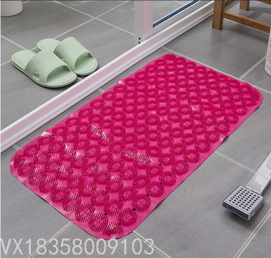 New Bathroom Non-Slip Mat Bathroom Bath Mat Shower Room Floor Mat Bathtub Mat Water Insulation Mat Flower-Shaped Scrubbing Brush