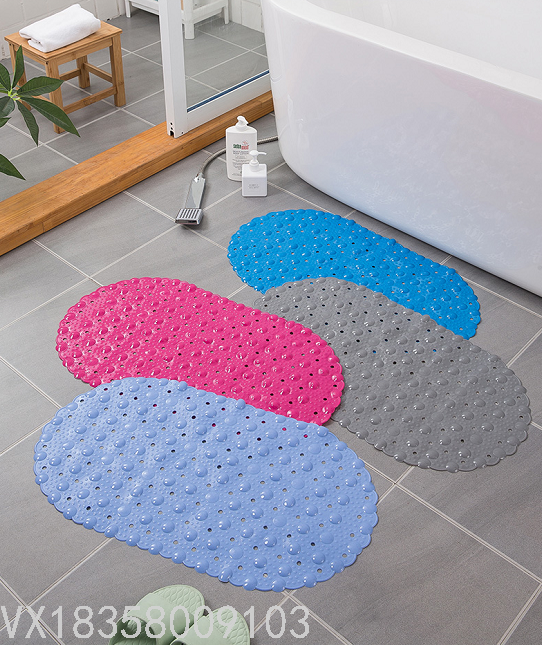 New Bathroom Non-Slip Mat Bathroom Bath Mat Shower Room Floor Mat Bathtub Mat Water Insulation Mat Small Bubble
