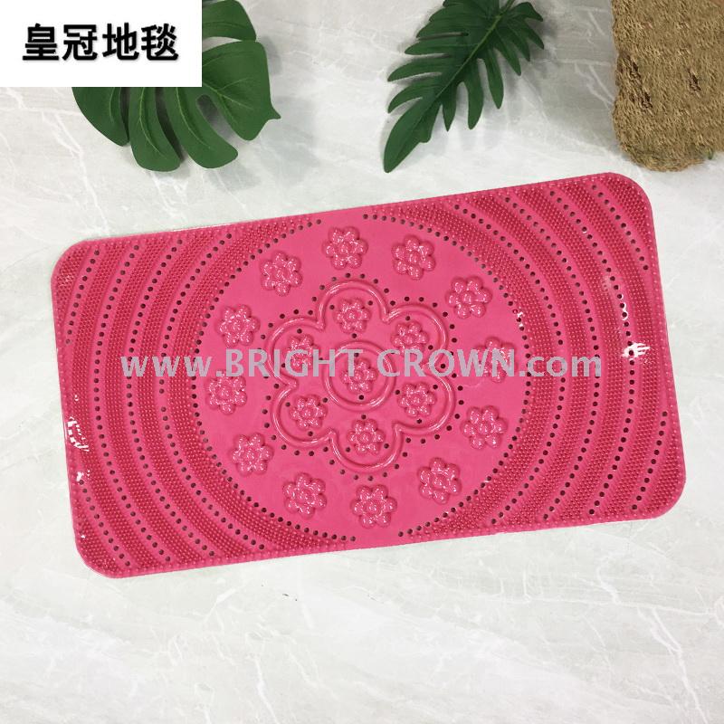 Odorless and environmentally friendly PVC bathroom mat bath massage pad bathroom bathtub mat with suction cups