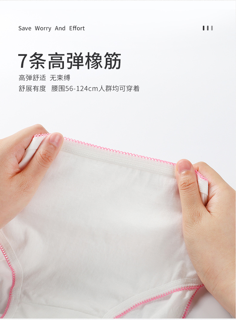 Maternity Disposable Underwear Women's Cotton Large Size Confinement Pregnant Women Postpartum Maternity Disposable Travel (Single Pack)