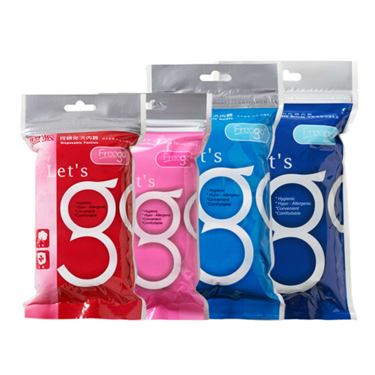 Genuine Freego Cotton Disposable Underwear Men's and Women's Travel Cotton 4-Pack Independent Wear Business Trip Disposable Shorts
