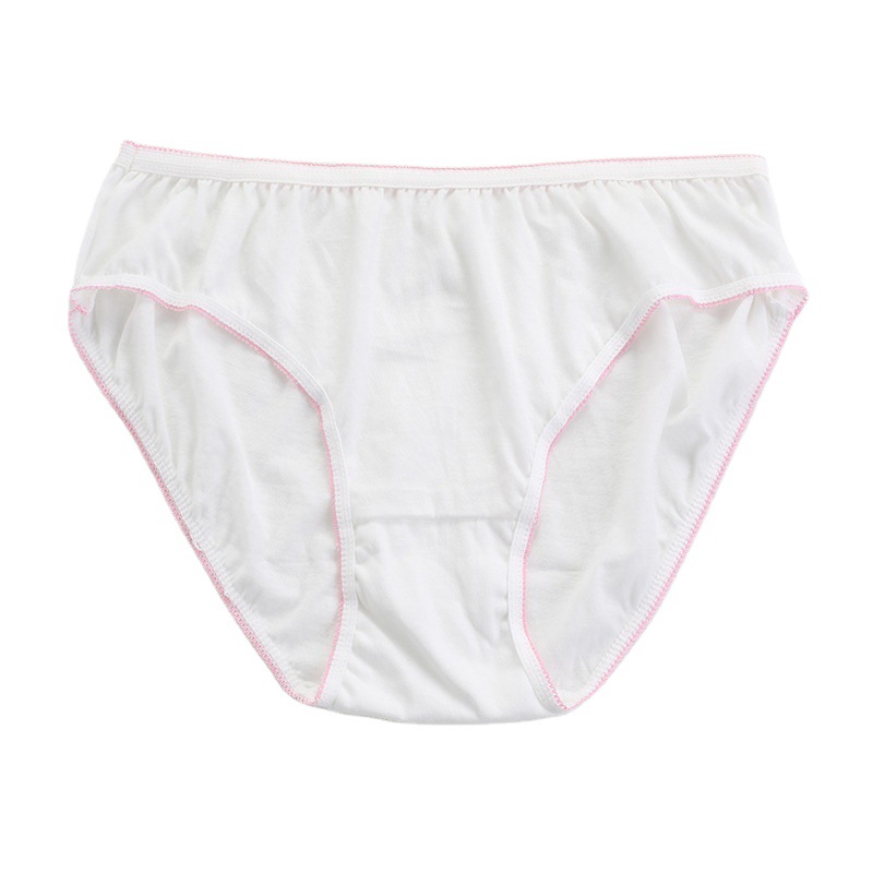 High-End 5-Pack Disposable Underwear Pure Cotton Women&#039;s Briefs Pregnant Women&#039;s Underpants Travel Portable Underwear Manufacturer