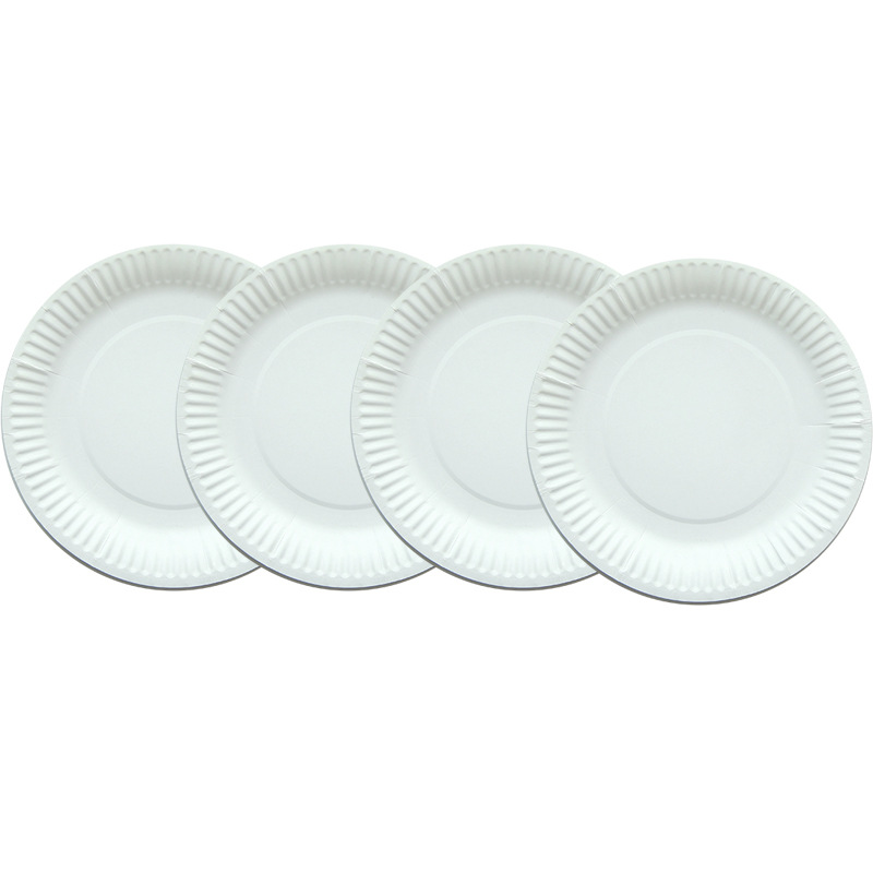 7 \\\" Solid color paper tray Children DIY Disposable color Circular Monochrome paper tray Drawing Paper tray