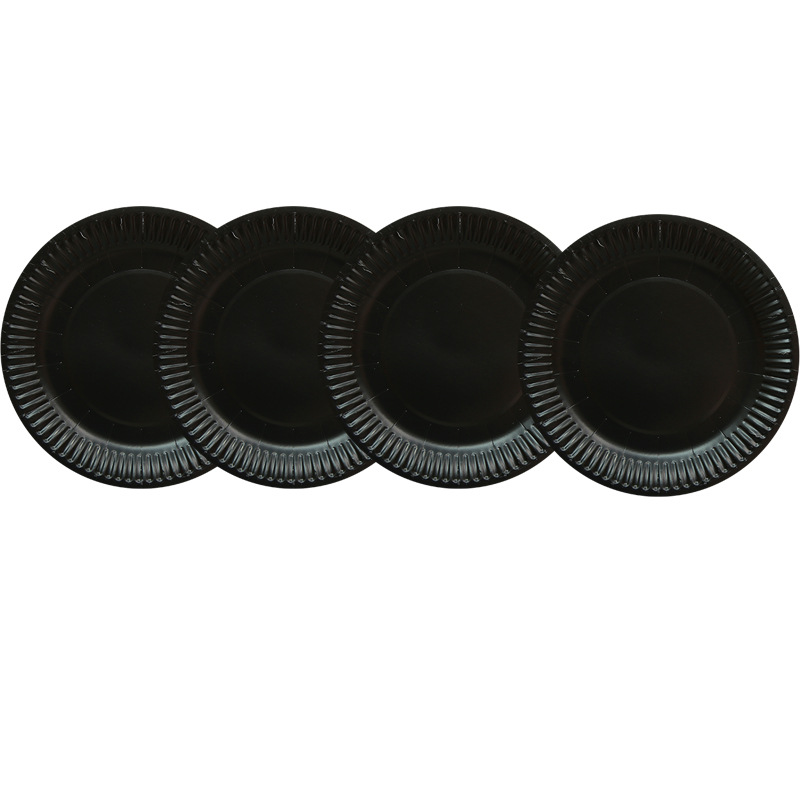 7 \\\" Solid color paper tray Children DIY Disposable color Circular Monochrome paper tray Drawing Paper tray