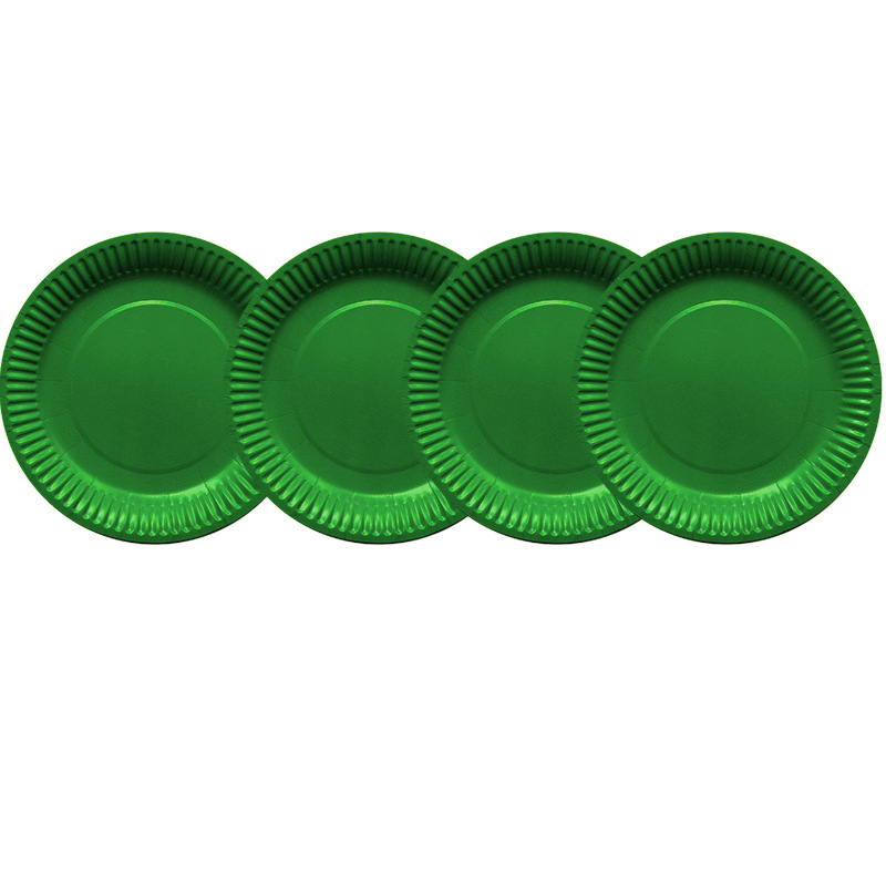 7 \\\" Solid color paper tray Children DIY Disposable color Circular Monochrome paper tray Drawing Paper tray