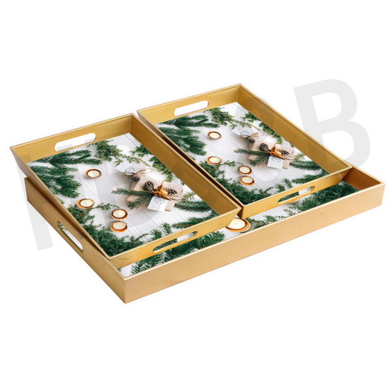 European Luxury American Light Luxury Metal Tea Tray Tray Household Tea Cup Storage Hollow Glass Mirror Christmas Tray European Luxury American Light Luxury Metal Tea Tray Tray Household Tea Cup Storage Hollow Glass Mirror Christmas Tray