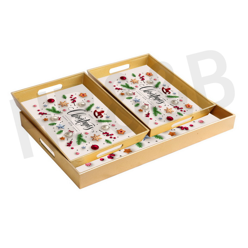 European Luxury American Light Luxury Metal Tea Tray Tray Household Tea Cup Storage Hollow Glass Mirror Christmas Tray European Luxury American Light Luxury Metal Tea Tray Tray Household Tea Cup Storage Hollow Glass Mirror Christmas Tray