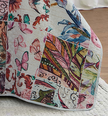 3D digital print jacquard print bedding set of three thin summer cool cover