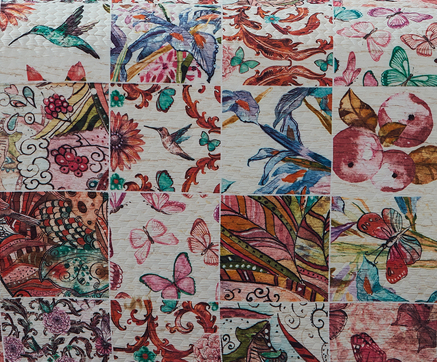 3D digital print jacquard print bedding set of three thin summer cool cover